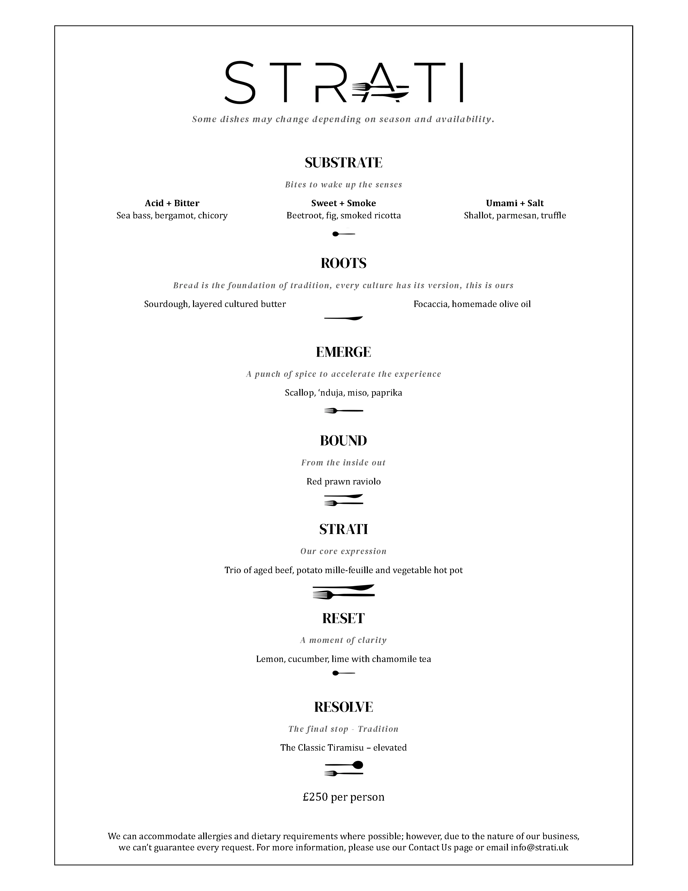 7-course menu preview